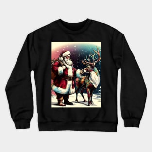 Captivating Christmas: Unleash Cheer with Unique Santa Claus Illustrations! Crewneck Sweatshirt